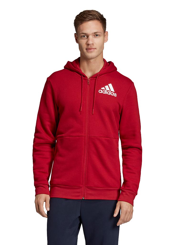 Adidas cheap kapuzenjacke rot